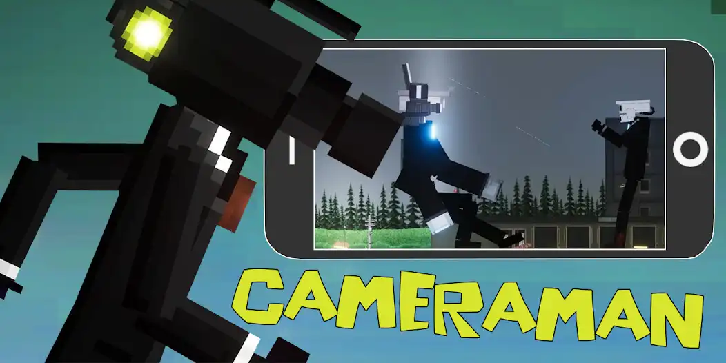 Play Cameraman mod melon playground as an online game Cameraman mod melon playground with UptoPlay