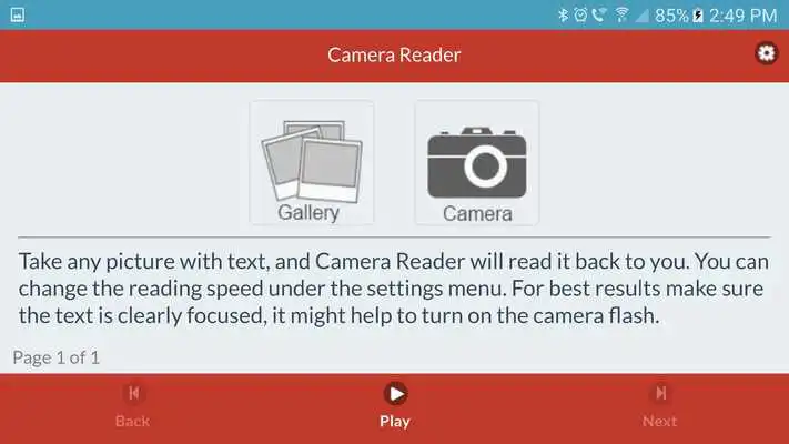 Play Camera Reader
