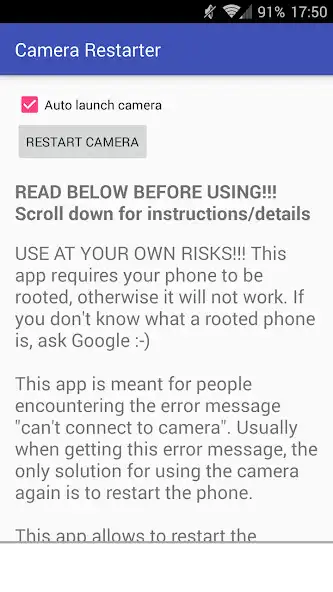 Play Camera Restarter  and enjoy Camera Restarter with UptoPlay