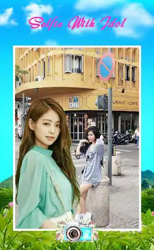 Play Camera Selfie With Jennie (BlackPink) as an online game Camera Selfie With Jennie (BlackPink) with UptoPlay