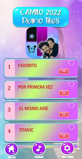 Play Camilo Indigo Piano Tiles game as an online game Camilo Indigo Piano Tiles game with UptoPlay