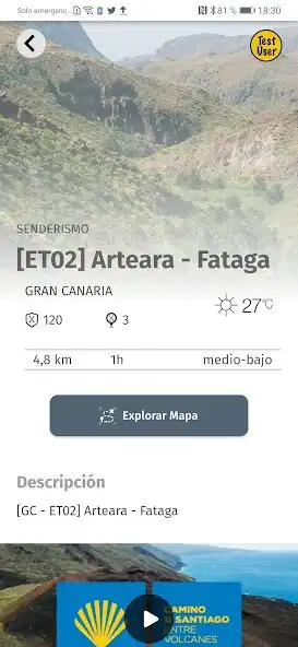 Play Camino Santiago entre Volcanes as an online game Camino Santiago entre Volcanes with UptoPlay