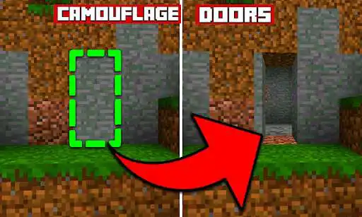 Play Camouflage Doors Mods for MCPE  and enjoy Camouflage Doors Mods for MCPE with UptoPlay