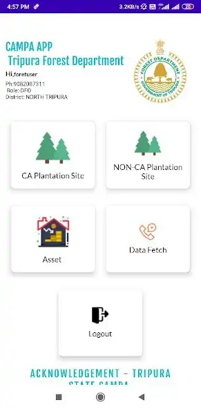 Play CAMPA APP Tripura Forest Dept. as an online game CAMPA APP Tripura Forest Dept. with UptoPlay