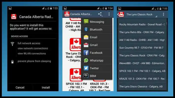 Play Canada Alberta Radio Stations