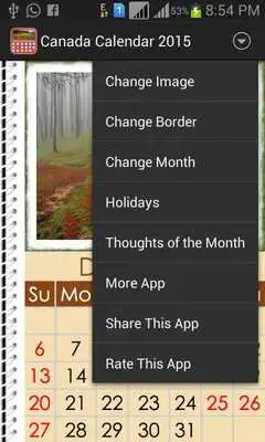 Play CANADA Calendar 2015