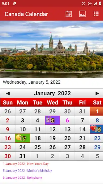 Play Canada Calendar 2022  and enjoy Canada Calendar 2022 with UptoPlay