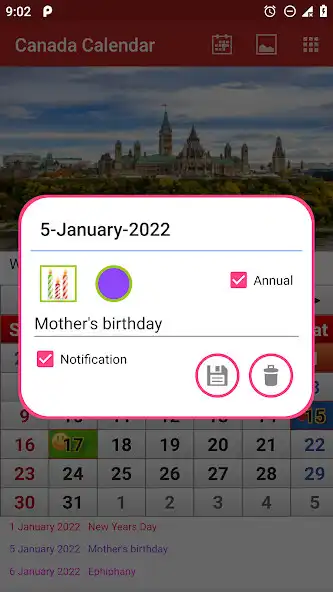 Play Canada Calendar 2022 as an online game Canada Calendar 2022 with UptoPlay