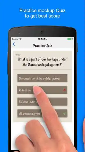 Play APK Canadian Citizenship Test - Discover Canada  and enjoy Canadian Citizenship Test - Discover Canada with UptoPlay com.binuapp.react.CanadianCitizenshipTestRN