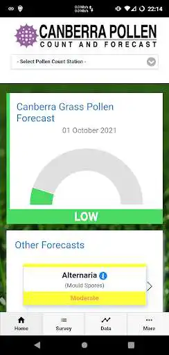 Play Canberra Pollen Count as an online game Canberra Pollen Count with UptoPlay