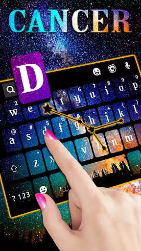 Play Cancer Galaxy Keyboard Background as an online game Cancer Galaxy Keyboard Background with UptoPlay