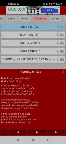 Play Cancionero Boliviano Lite  and enjoy Cancionero Boliviano Lite with UptoPlay