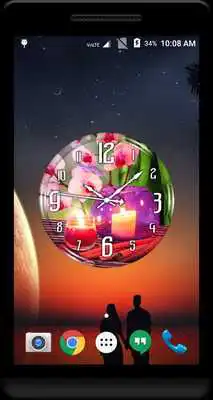 Play Candle Clock Live Wallpaper