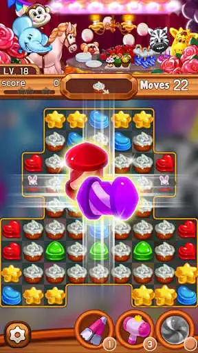 Play Candy Amuse: Match-3 puzzle as an online game Candy Amuse: Match-3 puzzle with UptoPlay