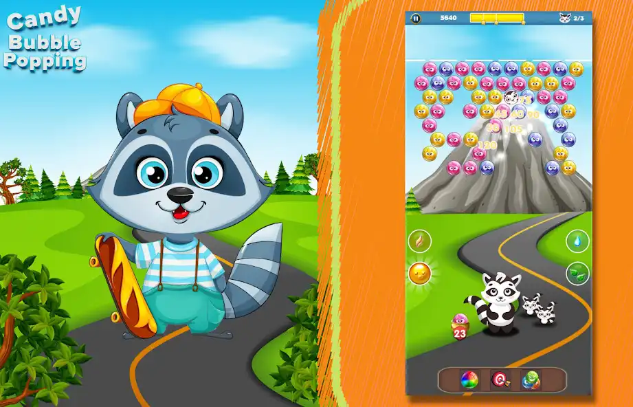 Play Candy Bubble Popping! as an online game Candy Bubble Popping! with UptoPlay