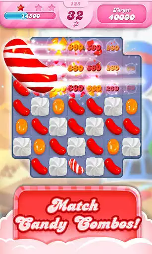 Spēlējiet Candy Crush Saga kā tiešsaistes spēli Candy Crush Saga ar UptoPlay