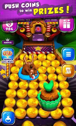 Play Candy Donuts Coin Party Dozer  and enjoy Candy Donuts Coin Party Dozer with UptoPlay