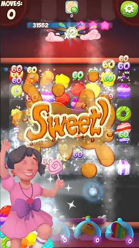 Play Candy Match 3: Cake & Cookies as an online game Candy Match 3: Cake & Cookies with UptoPlay