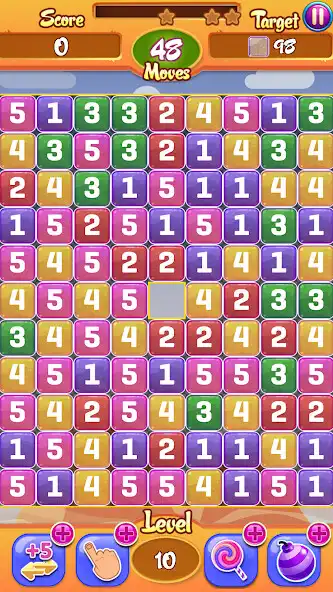 Play Candy Numbers as an online game Candy Numbers with UptoPlay