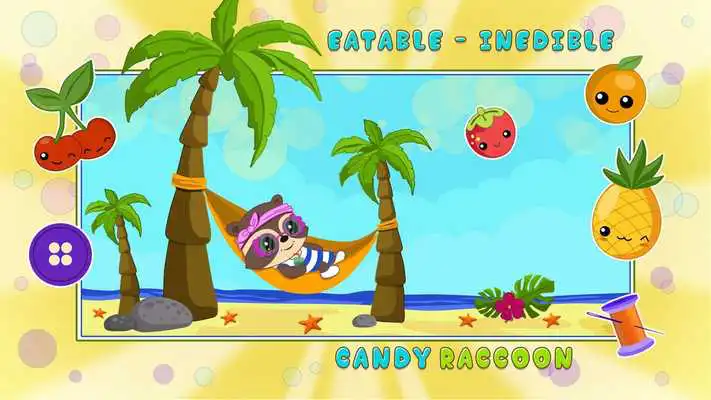Candy Raccoon: Balloon Games for Kids Lite online game with UptoPlay