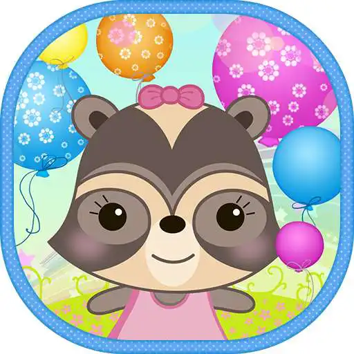 Play Candy Raccoon: Pop Balloons APK
