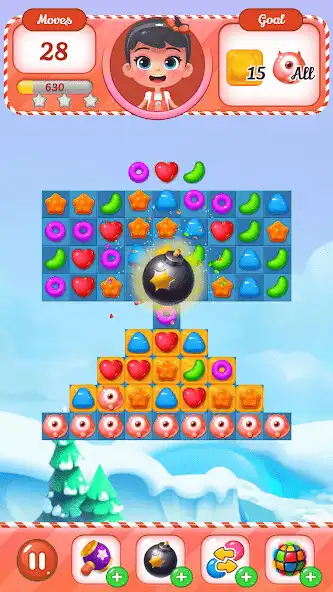 Play CandyRush - Match 3 Game as an online game CandyRush - Match 3 Game with UptoPlay