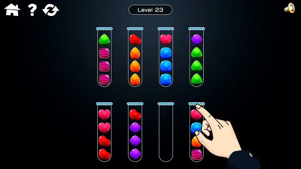 Play Candy Sort Jar Puzzle  and enjoy Candy Sort Jar Puzzle with UptoPlay