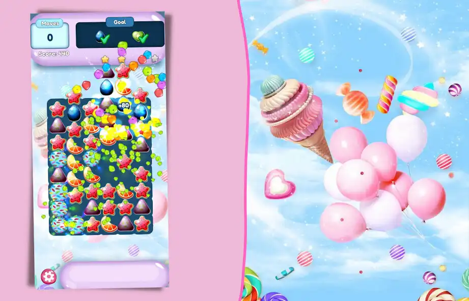 Play Candy Sweetland! as an online game Candy Sweetland! with UptoPlay