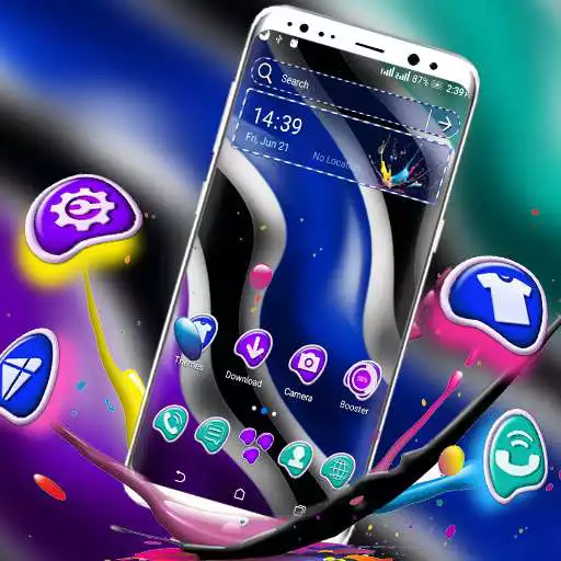 Play Candy Waves Launcher Theme APK