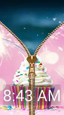 Play Candy Zipper Lock Screen