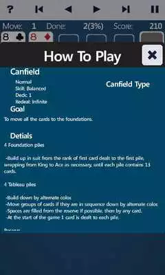 Play Canfiled Solitaire
