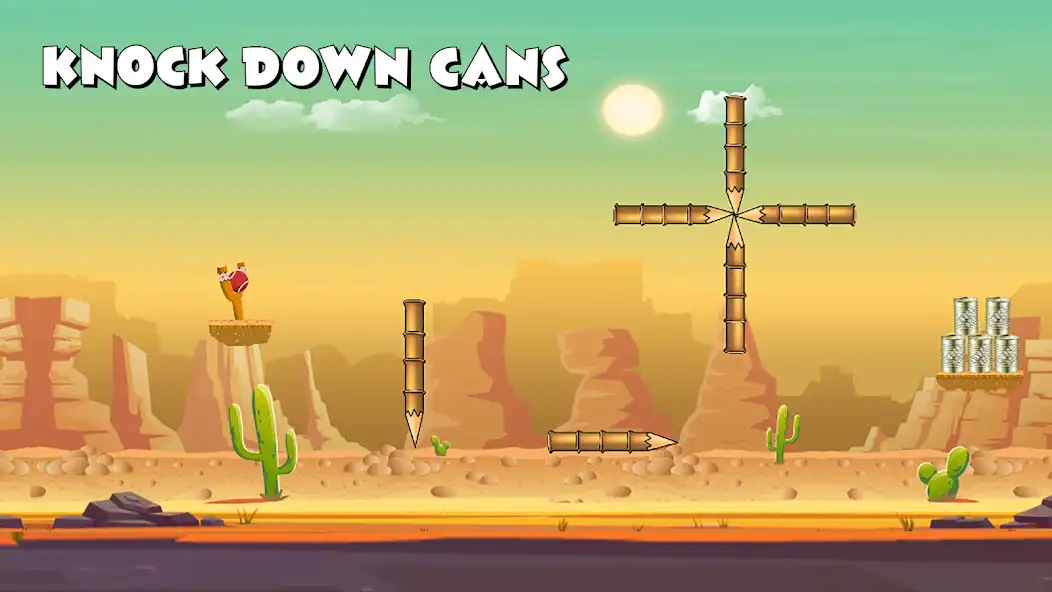 Play Can knockdown Shooting: Sling  and enjoy Can knockdown Shooting: Sling with UptoPlay