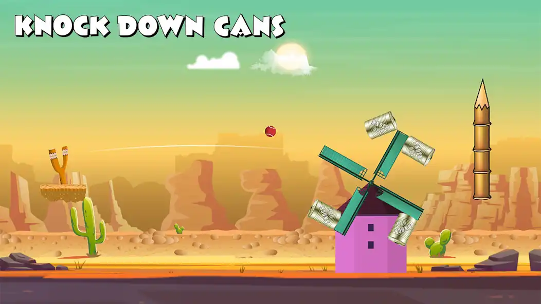 Play Can knockdown Shooting: Sling as an online game Can knockdown Shooting: Sling with UptoPlay