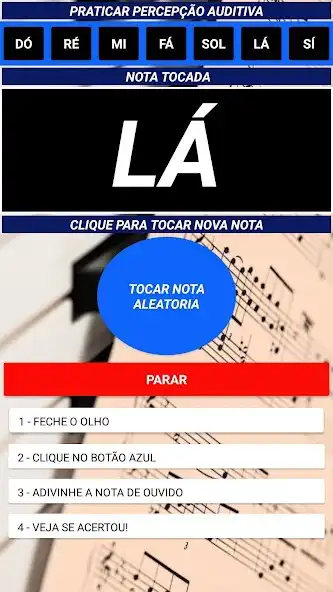 Play Cantar Afinado - Nota Musical as an online game Cantar Afinado - Nota Musical with UptoPlay