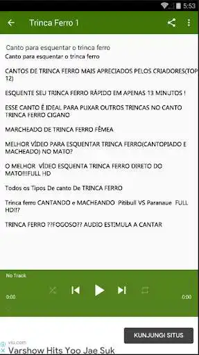 Play Canto de Trinca Ferro Professor HD as an online game Canto de Trinca Ferro Professor HD with UptoPlay