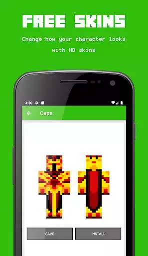 Play Cape Skins for Minecraft  and enjoy Cape Skins for Minecraft with UptoPlay