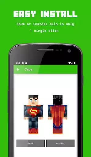 Play Cape Skins for Minecraft as an online game Cape Skins for Minecraft with UptoPlay
