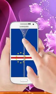 Play Cape Verde flag zipLock Screen