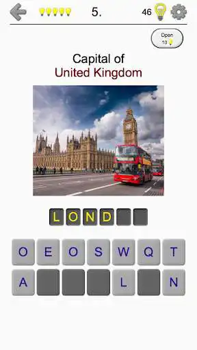 Play Capital Cities of World Continents: Geography Quiz as an online game Capital Cities of World Continents: Geography Quiz with UptoPlay
