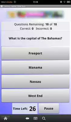 Play Capital Cities Quiz: Countries