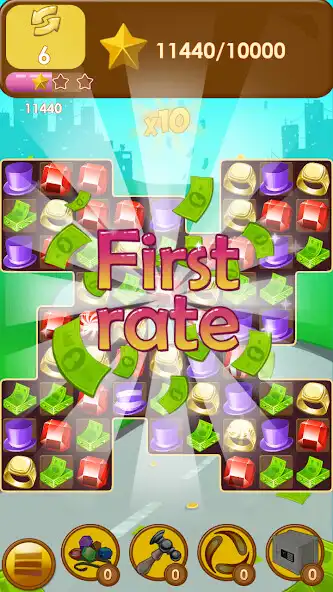 Play Capitalist Millionaire Match 3 as an online game Capitalist Millionaire Match 3 with UptoPlay