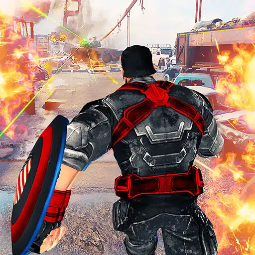 Play Captain hero vs Iron Hero APK