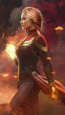 Play Captain Marvel Live Wallpaper