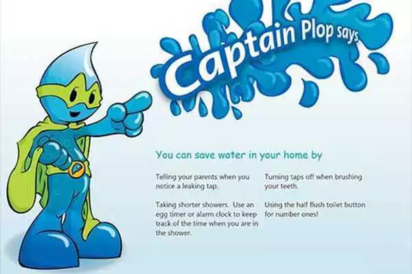 Play Captain Plop water saving