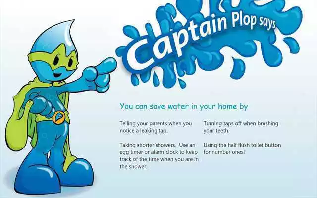 Play Captain Plop water saving