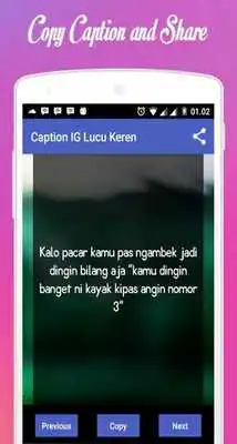 Play Caption IG Lucu Keren