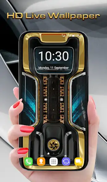 Play Car 3D Wallpaper Clock Theme  and enjoy Car 3D Wallpaper Clock Theme with UptoPlay