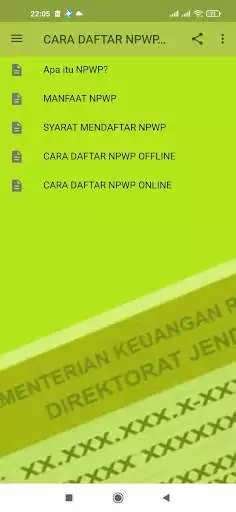 Play Cara Daftar NPWP Offline-Online  and enjoy Cara Daftar NPWP Offline-Online with UptoPlay
