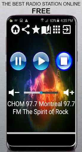 Play CA Radio CHOM 97.7 Montreal 97.7 FM Rock App Radio  and enjoy CA Radio CHOM 97.7 Montreal 97.7 FM Rock App Radio with UptoPlay