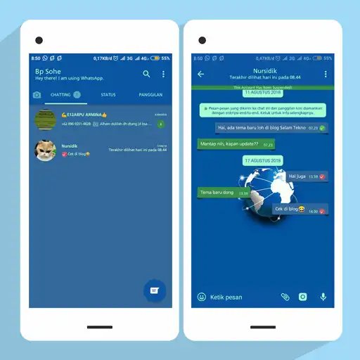 Play Cara Membuat Tema WA Berwarna APK